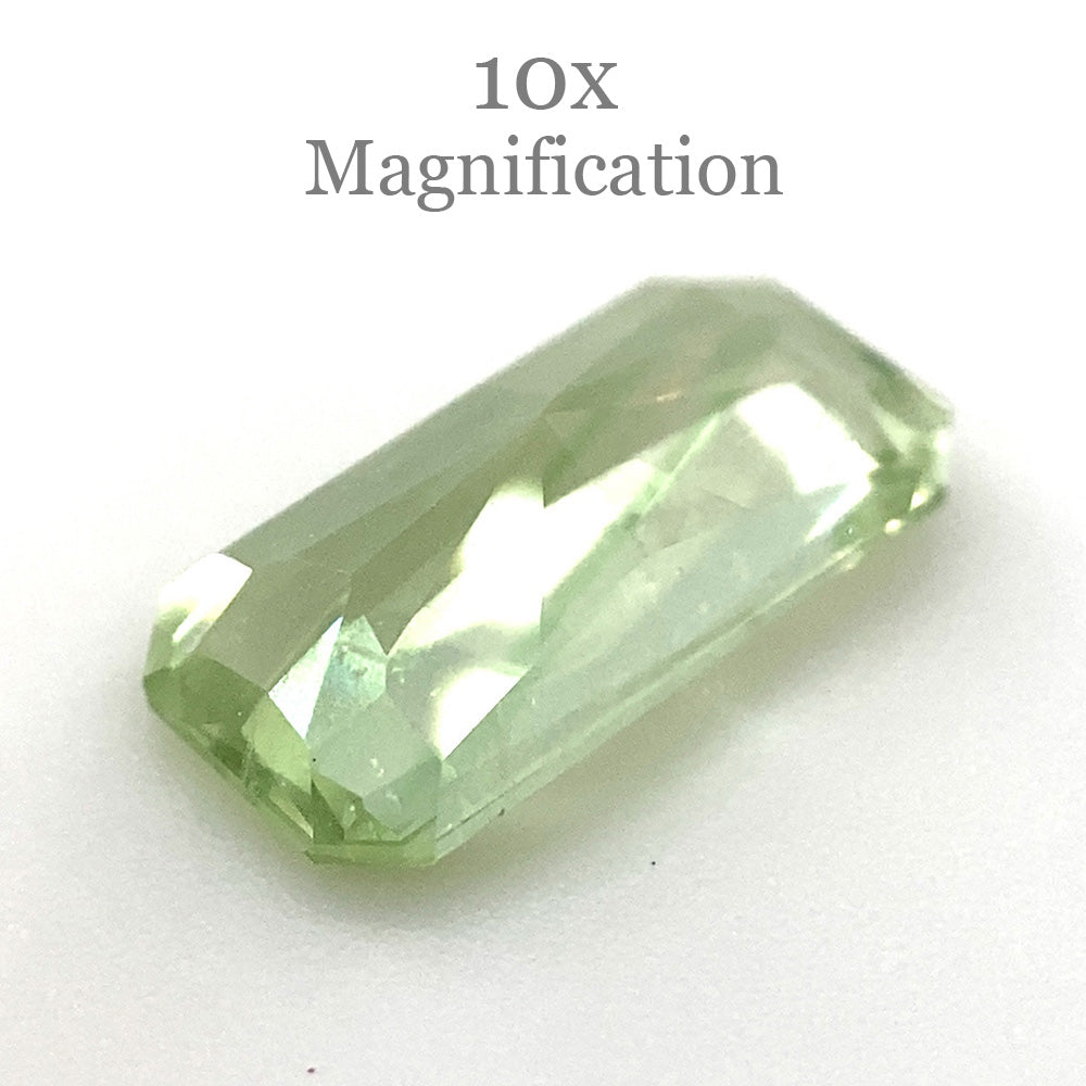 1.61ct Radiant Cut Mint Green Garnet from Merelani, Tanzania - Skyjems Wholesale Gemstones