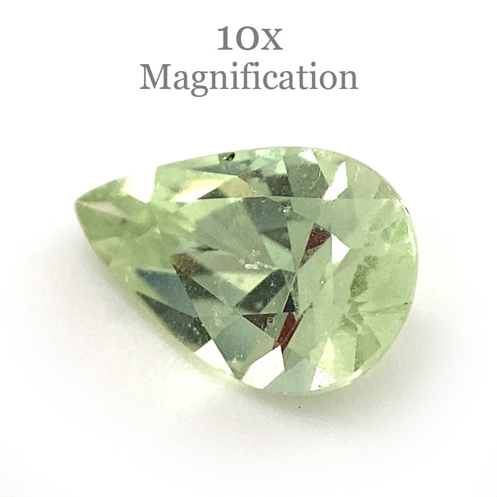 1.23ct Pear Mint Green Garnet from Merelani, Tanzania - Skyjems Wholesale Gemstones