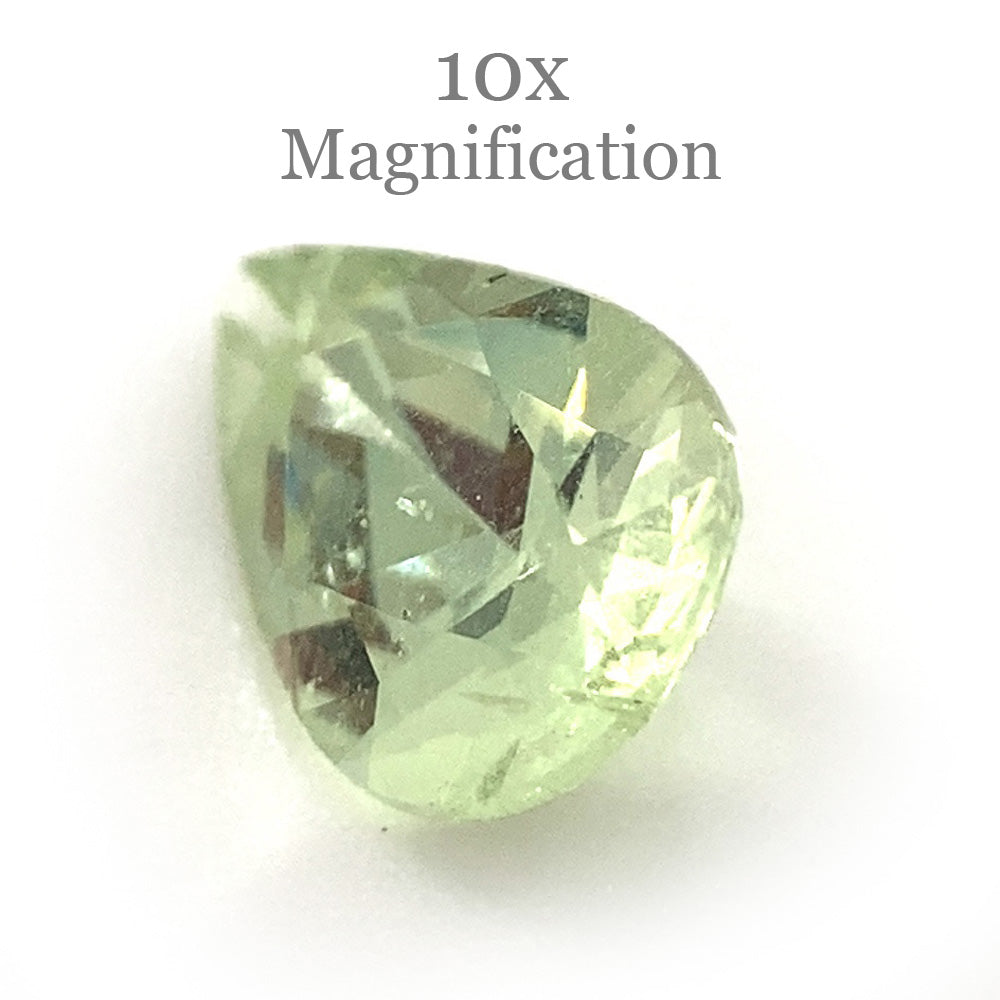 1.23ct Pear Mint Green Garnet from Merelani, Tanzania - Skyjems Wholesale Gemstones