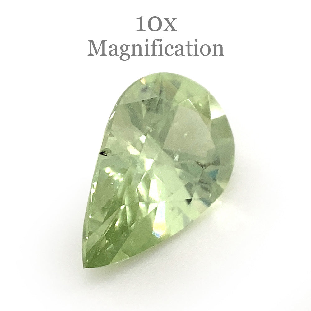 1.23ct Pear Mint Green Garnet from Merelani, Tanzania - Skyjems Wholesale Gemstones