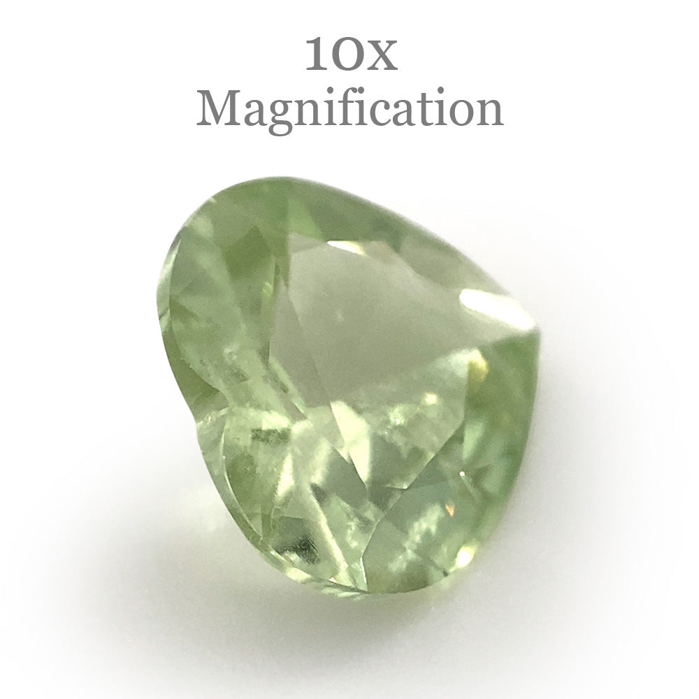 1.75ct Heart Mint Green Garnet from Merelani, Tanzania - Skyjems Wholesale Gemstones