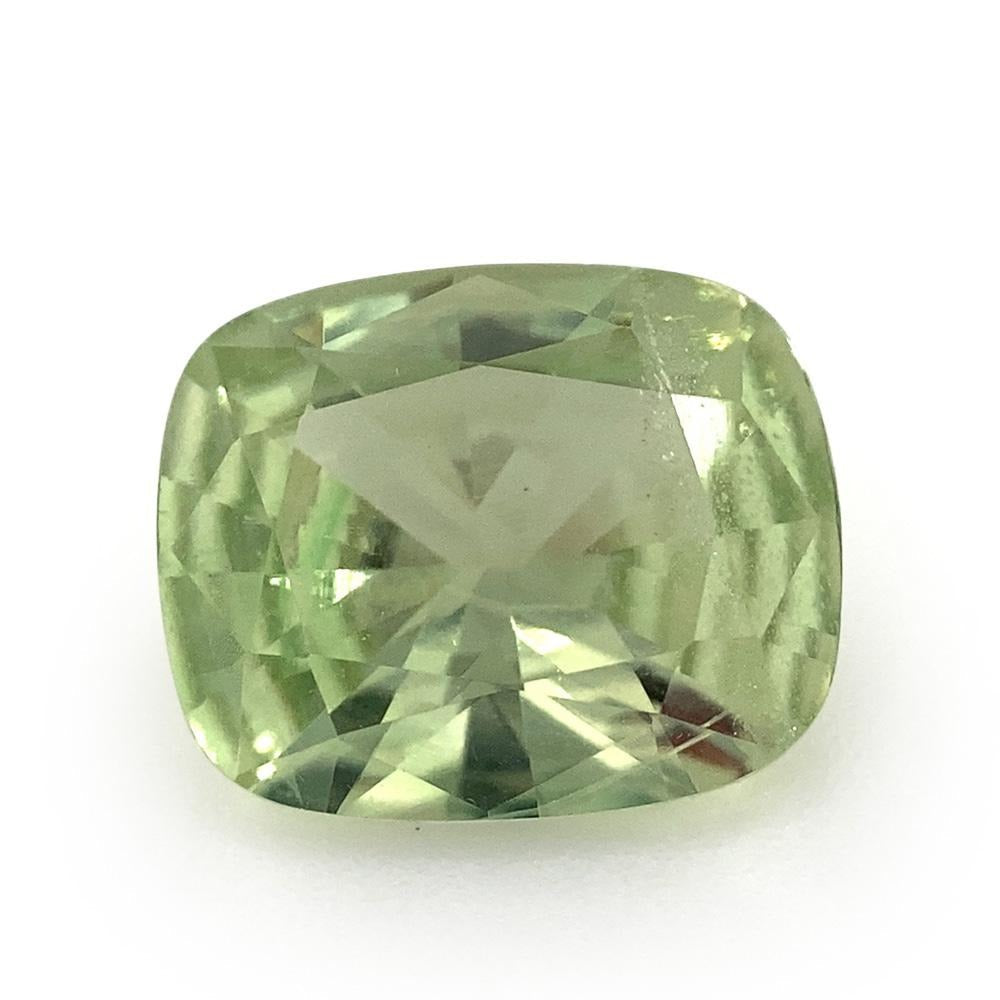 1.66ct Cushion Mint Green Garnet from Merelani, Tanzania - Skyjems Wholesale Gemstones