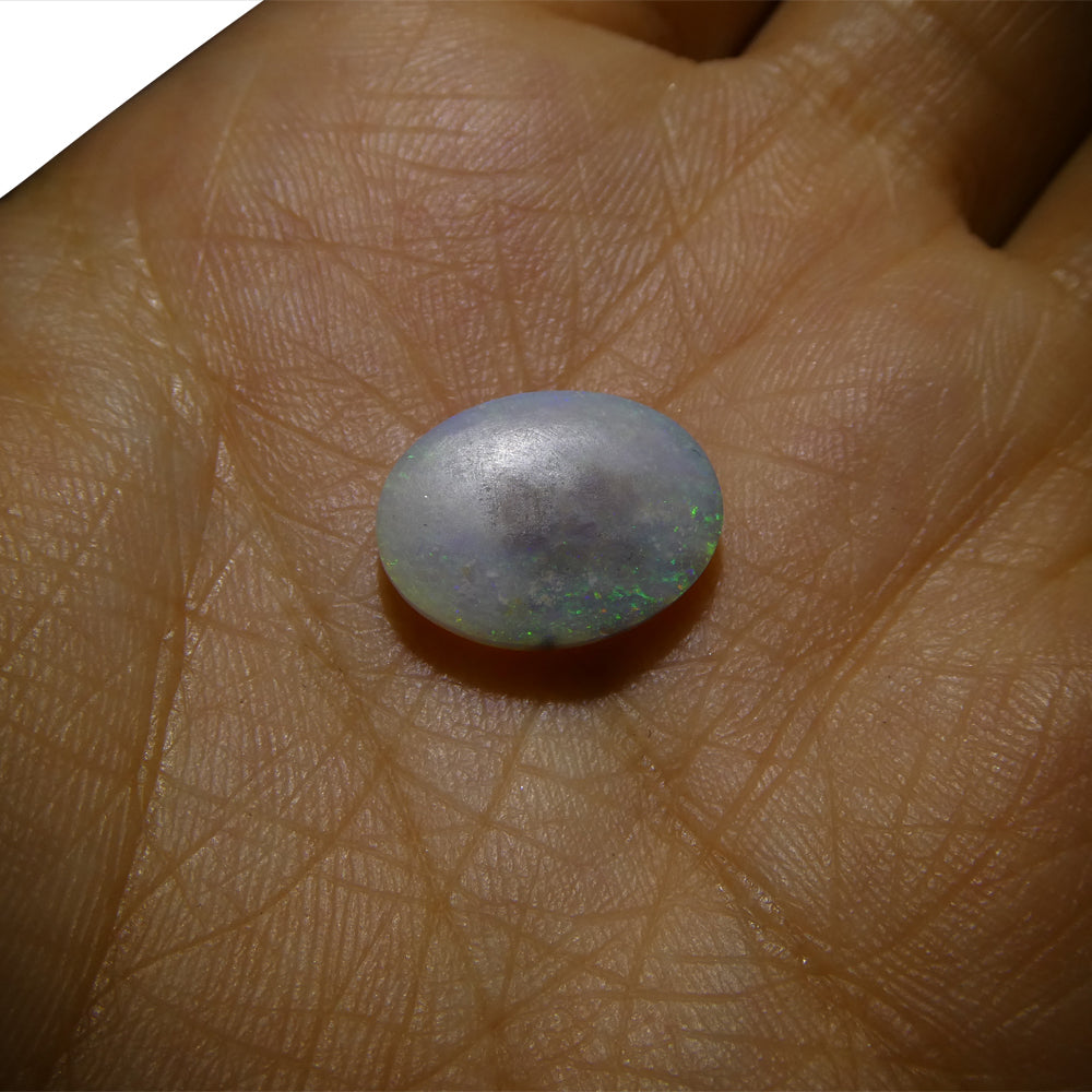 3.49ct Freeform Cabochon White Opal from Australia - Skyjems Wholesale Gemstones