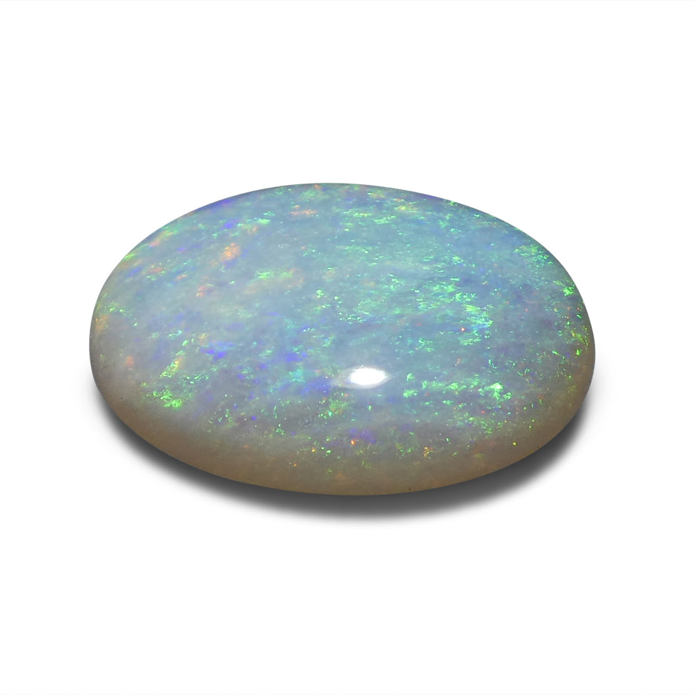 3.49ct Freeform Cabochon White Opal from Australia - Skyjems Wholesale Gemstones