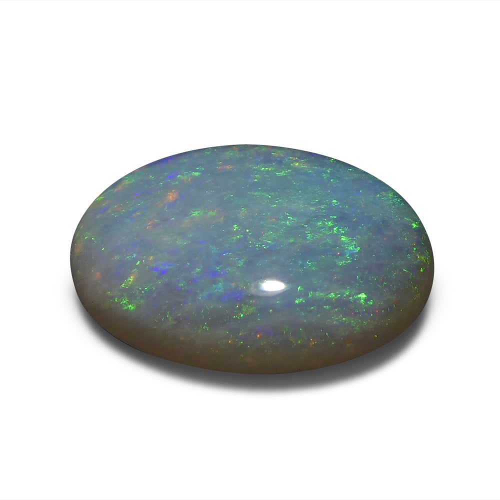 3.49ct Freeform Cabochon White Opal from Australia - Skyjems Wholesale Gemstones