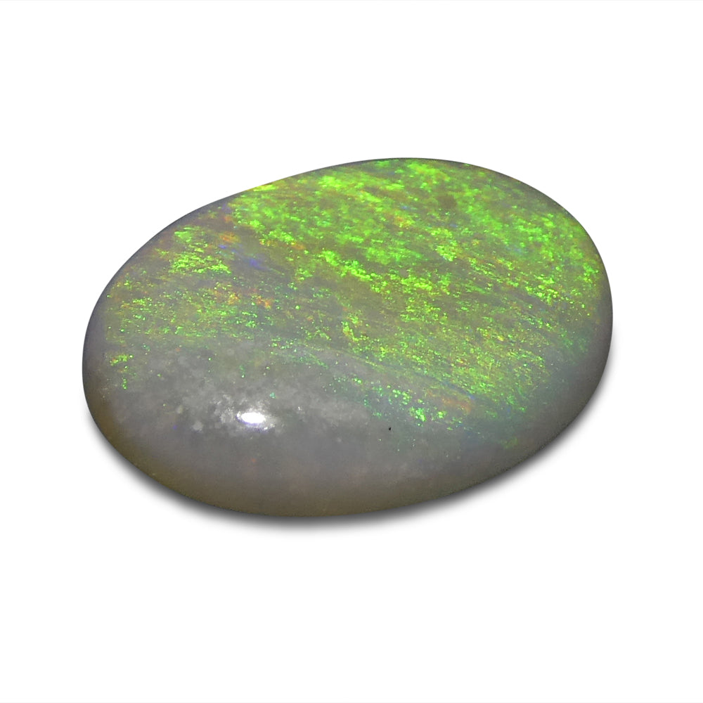 1.54ct Oval Cabochon White Opal from Australia - Skyjems Wholesale Gemstones