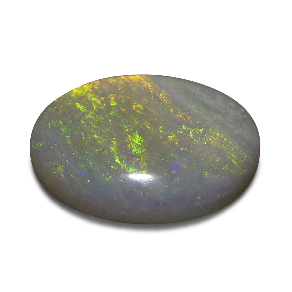 1.54ct Oval Cabochon White Opal from Australia - Skyjems Wholesale Gemstones