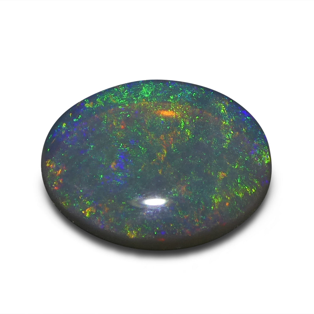1.72ct Australian White Opal Cabochon with Vibrant Play of Color from SkyJems Gemstones