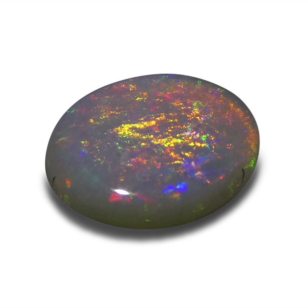 1.08ct Grey Australian Opal Cabochon with Play of Color from SkyJems Gemstones