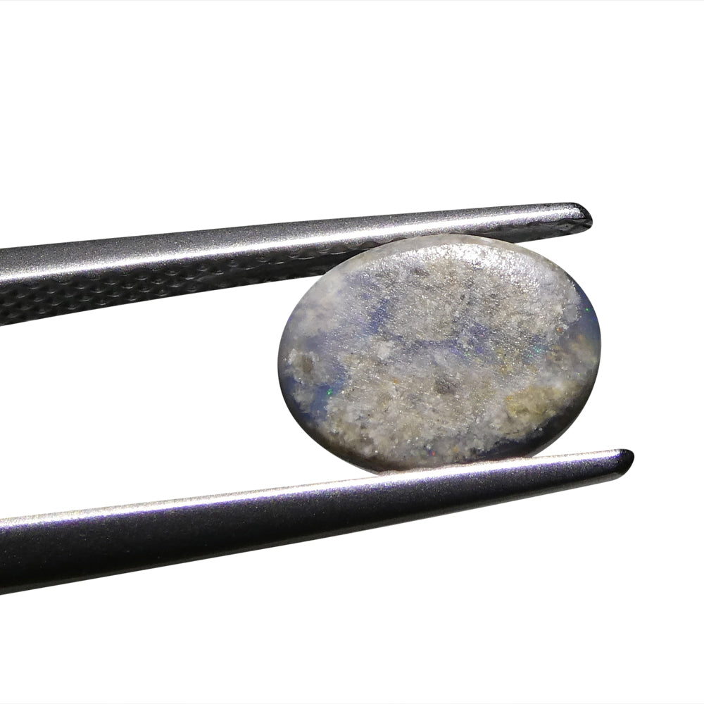 1.47ct Grey Australian Opal Cabochon with Play of Color from SkyJems Gemstones Collection