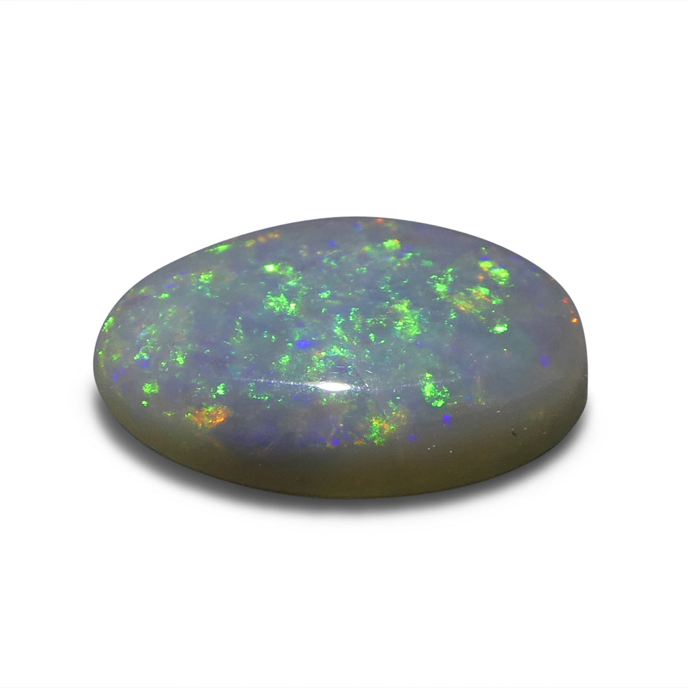 1.03ct Oval Cabochon Grey Opal from Australia - Skyjems Wholesale Gemstones