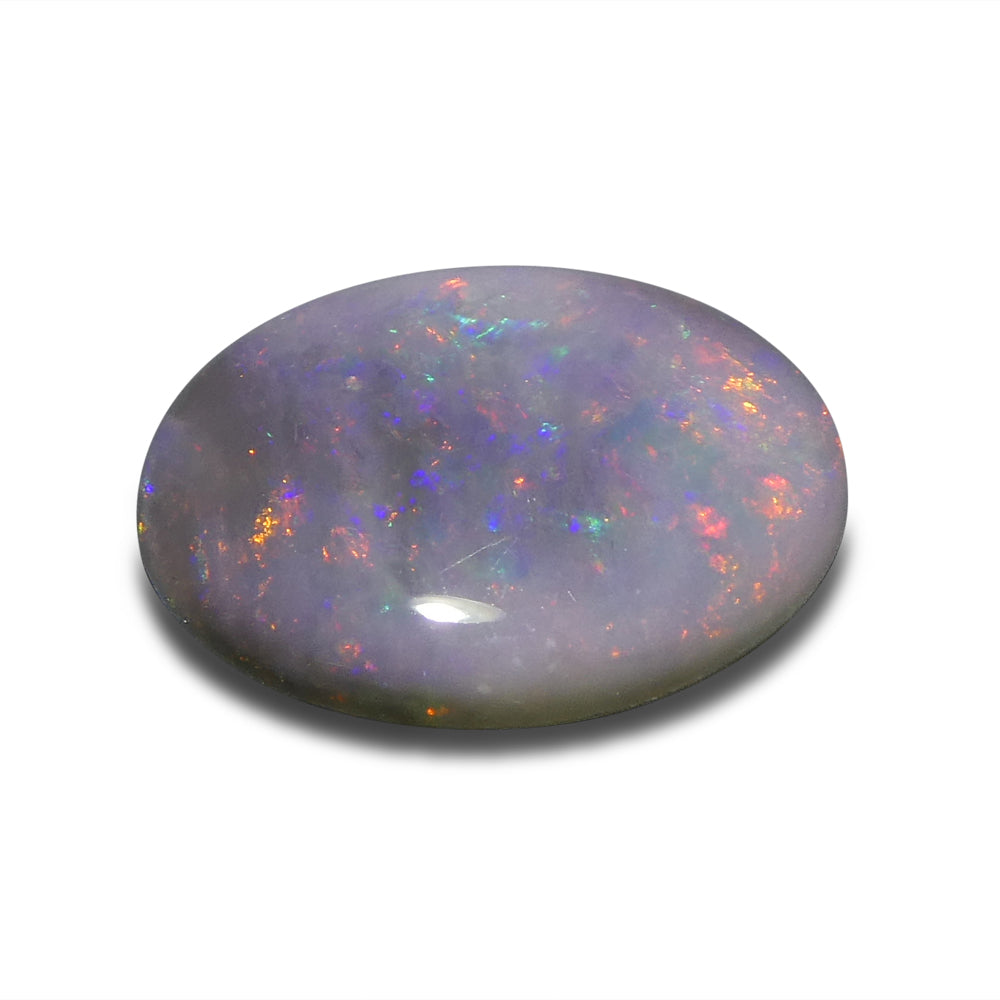 2.06ct Grey Australian Opal Cabochon with Play of Color from SkyJems Rare Gemstones Collection