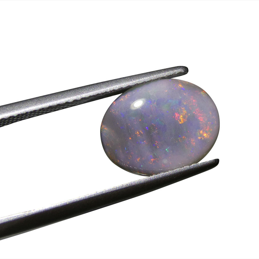 2.06ct Grey Australian Opal Cabochon with Play of Color from SkyJems Rare Gemstones Collection