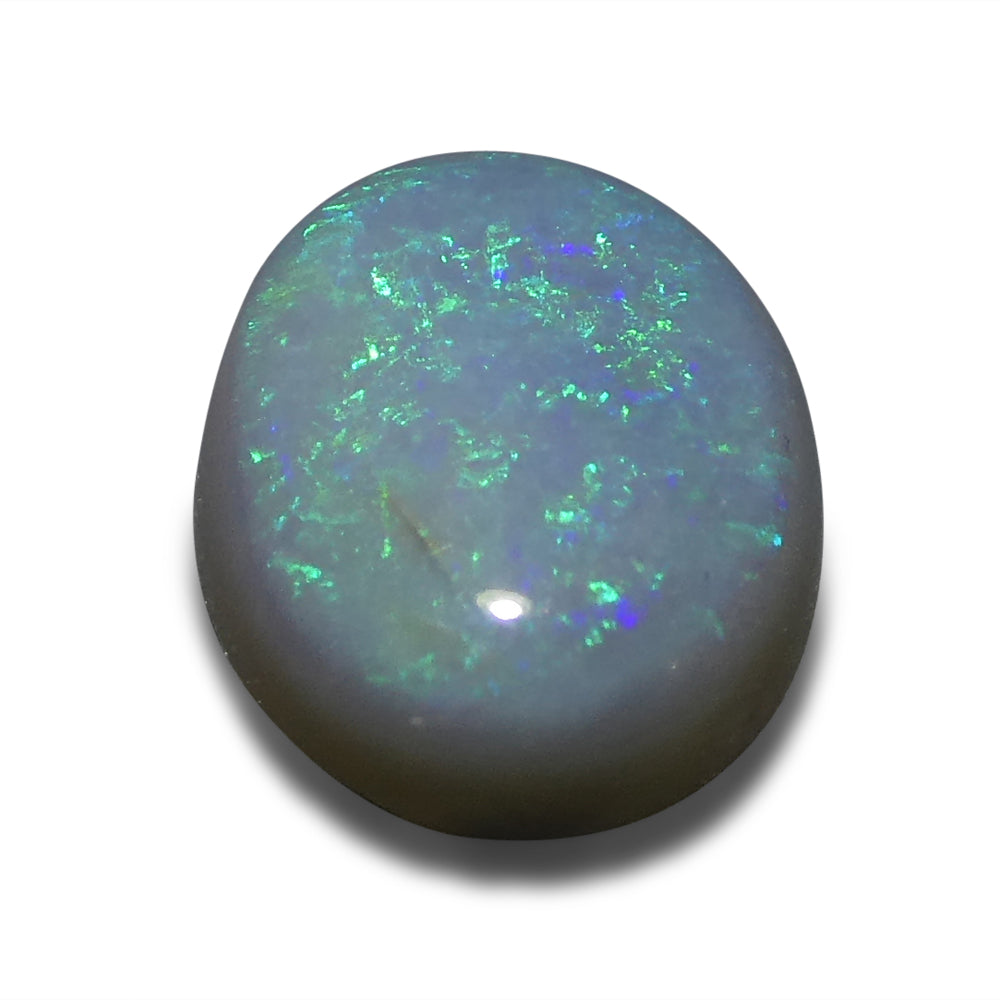 1.28ct Grey Australian Opal Cabochon with Play of Color from SkyJems Rare Gemstones Collection