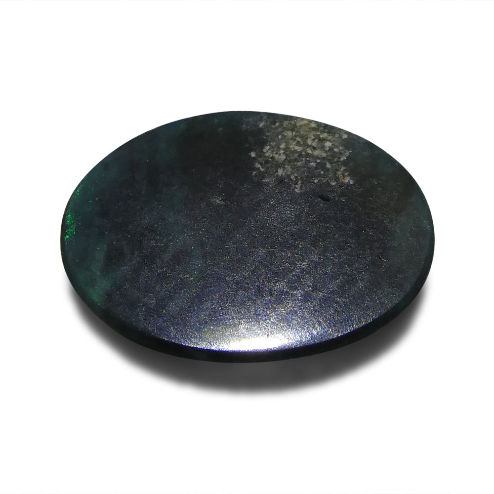 0.93ct Oval Cabochon Black Opal from Australia - Skyjems Wholesale Gemstones