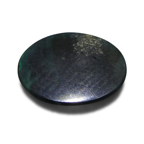 0.93ct Oval Cabochon Black Opal from Australia
