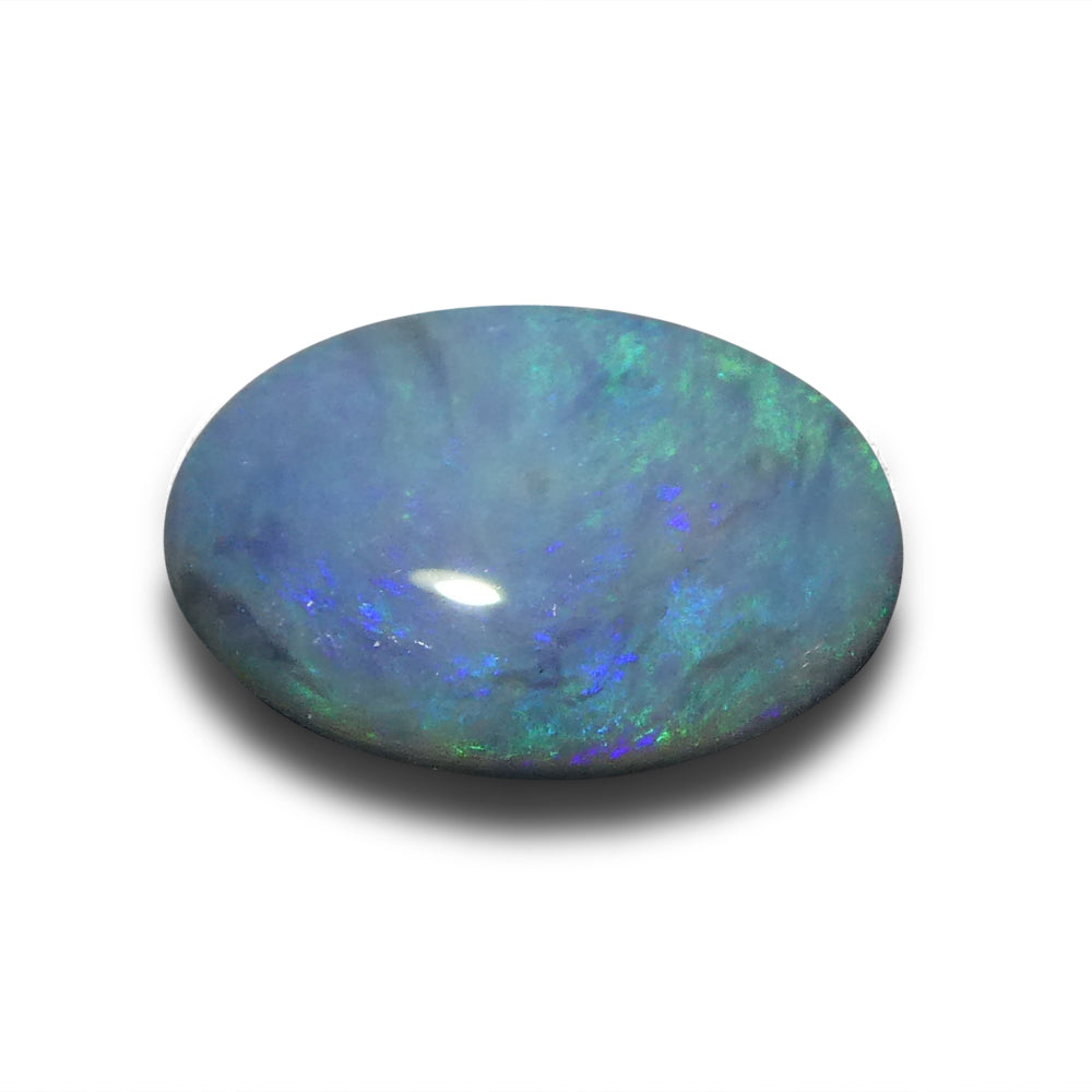 0.9ct Black Opal Cabochon from Australia with Play of Color | Premium Gemstone by SkyJems Canadian Gem Experts