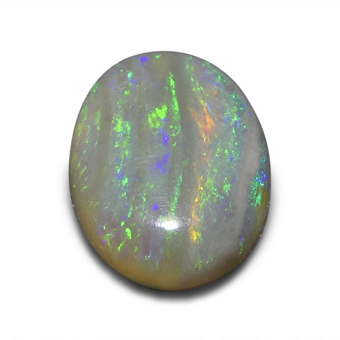 1ct Oval Cabochon White Opal from Australia