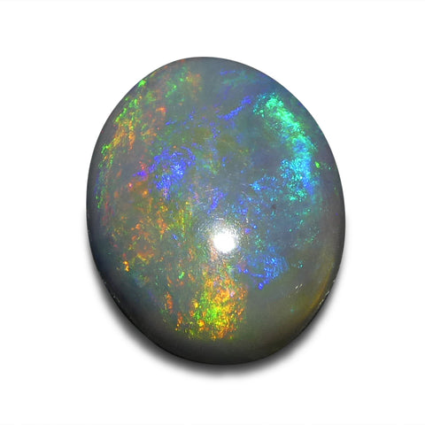 1.14ct Oval Cabochon Grey Opal from Australia