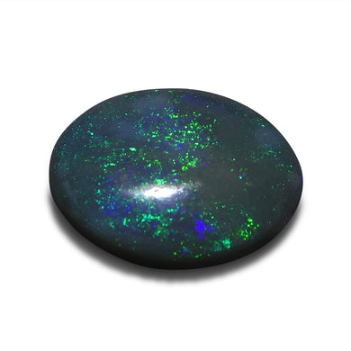 0.96ct Oval Cabochon Black Opal from Australia - Skyjems Wholesale Gemstones