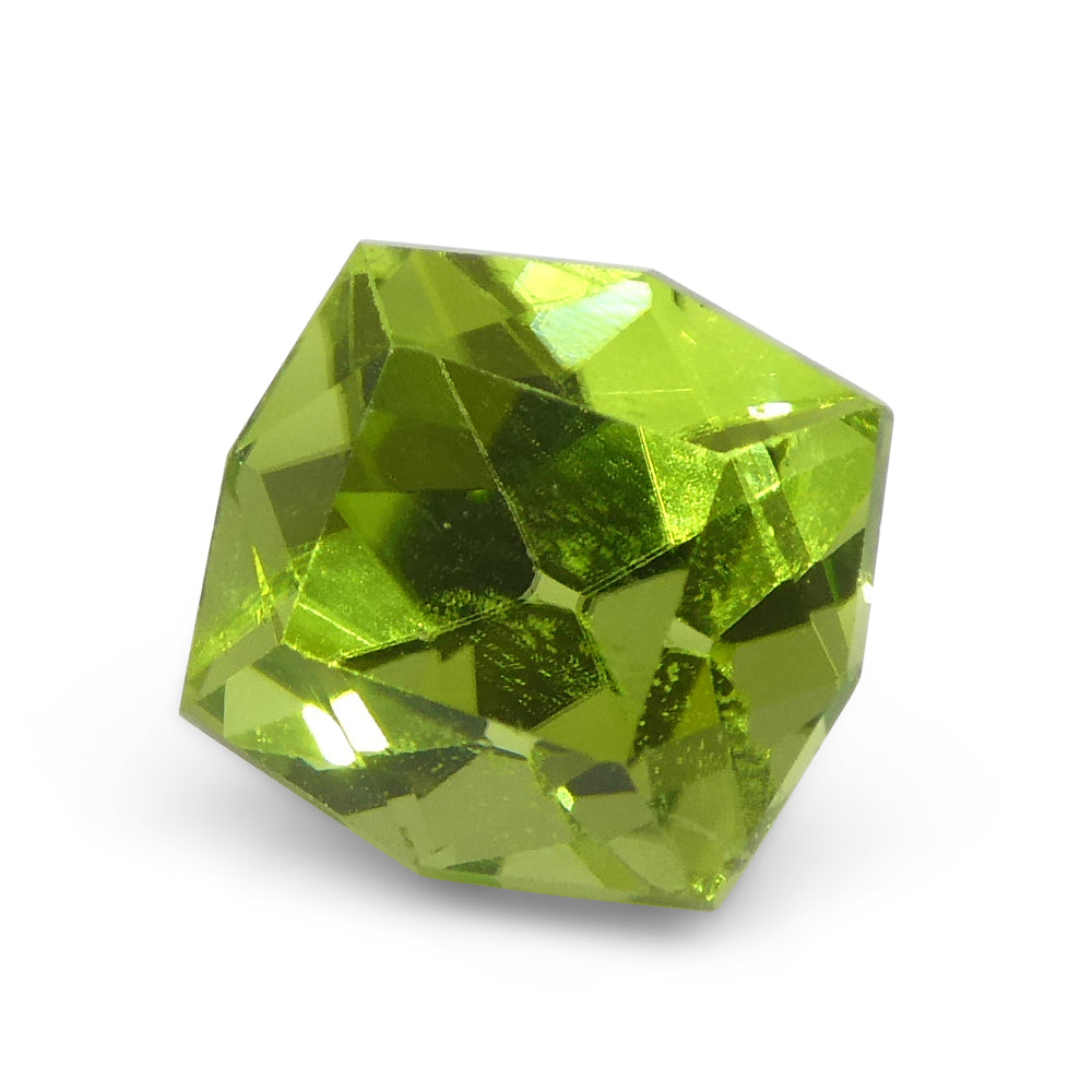 2.49ct Cushion Yellowish Green Peridot from Sapat Gali, Pakistan - Skyjems Wholesale Gemstones