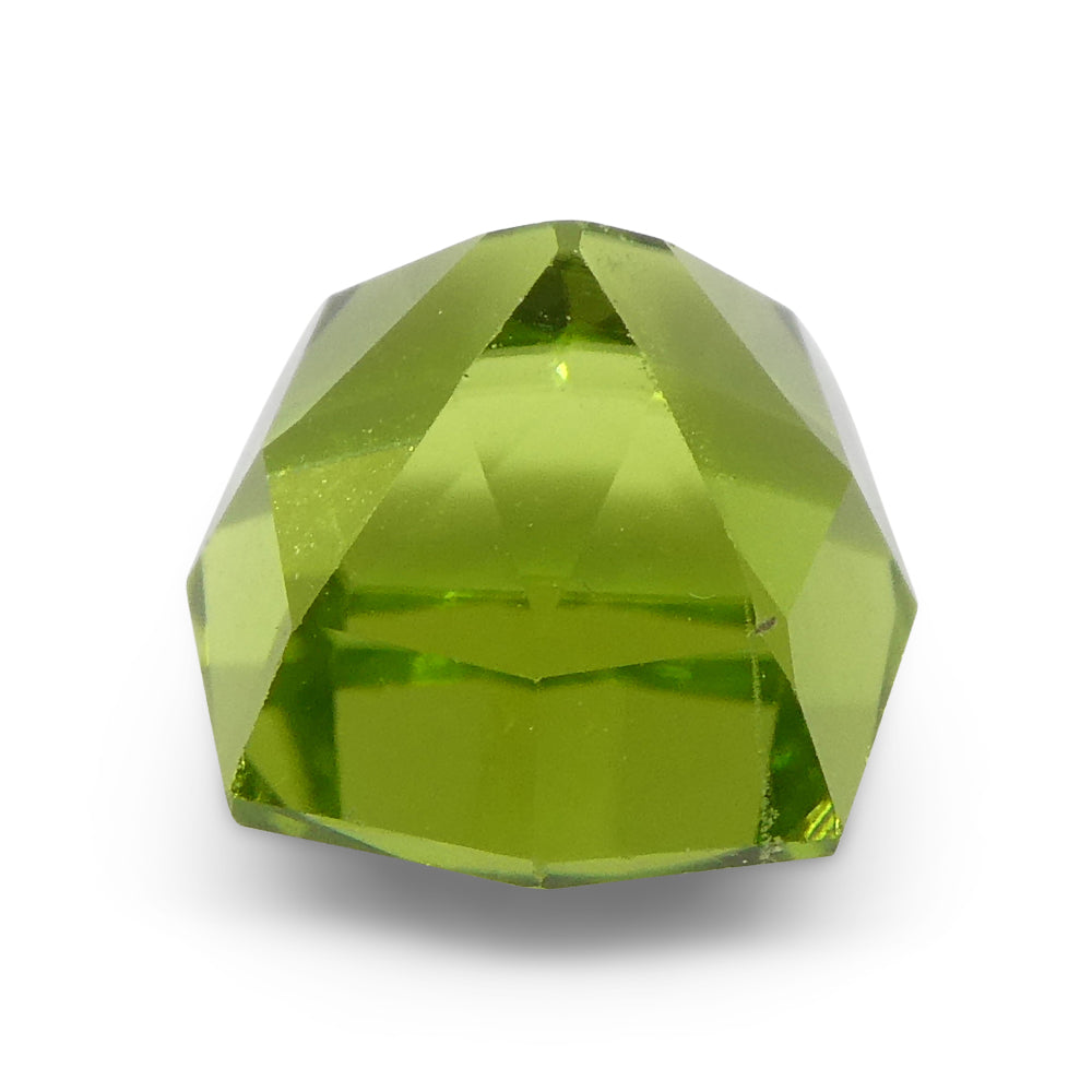 2.49ct Cushion Yellowish Green Peridot from Sapat Gali, Pakistan - Skyjems Wholesale Gemstones