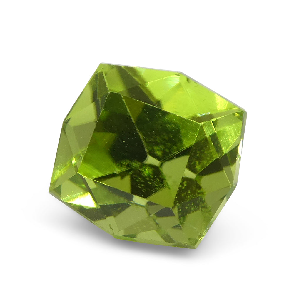 2.49ct Cushion Yellowish Green Peridot from Sapat Gali, Pakistan - Skyjems Wholesale Gemstones