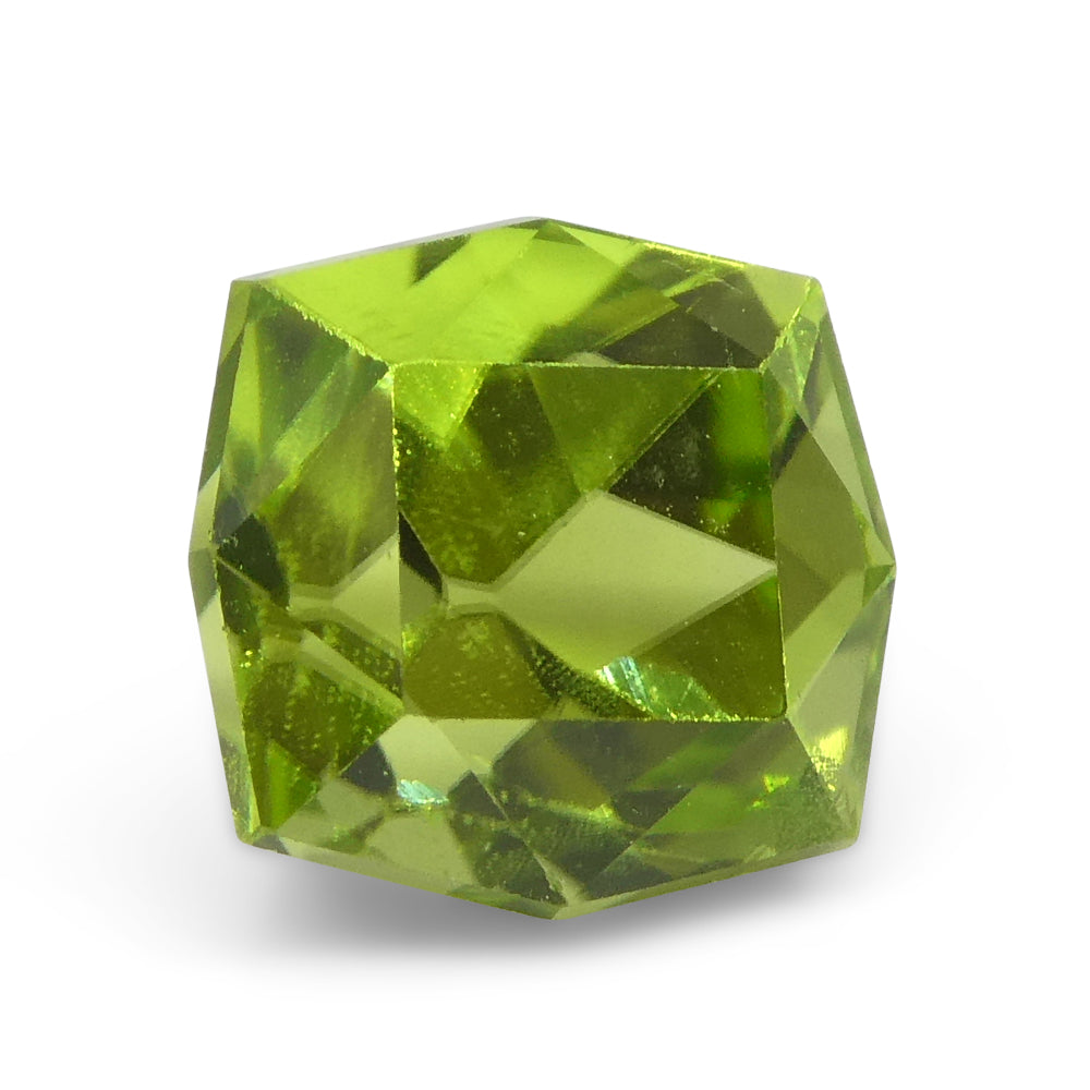 2.49ct Cushion Yellowish Green Peridot from Sapat Gali, Pakistan - Skyjems Wholesale Gemstones