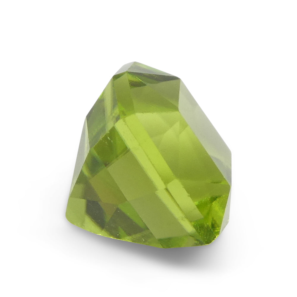 2.49ct Cushion Yellowish Green Peridot from Sapat Gali, Pakistan - Skyjems Wholesale Gemstones