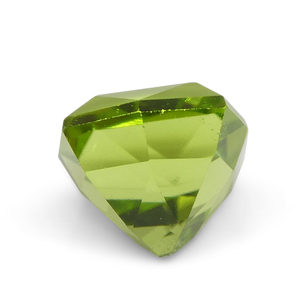 2.49ct Cushion Yellowish Green Peridot from Sapat Gali, Pakistan - Skyjems Wholesale Gemstones