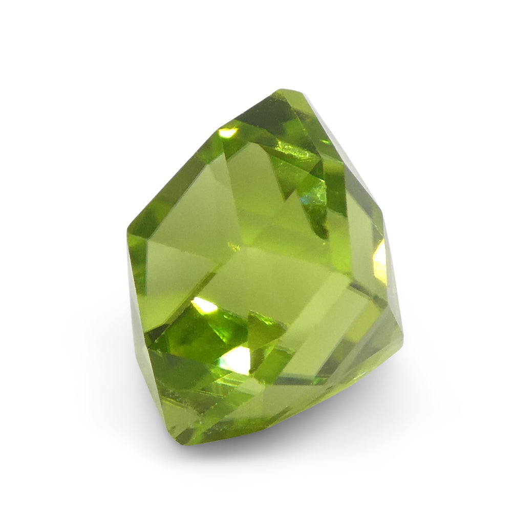 2.49ct Cushion Yellowish Green Peridot from Sapat Gali, Pakistan - Skyjems Wholesale Gemstones