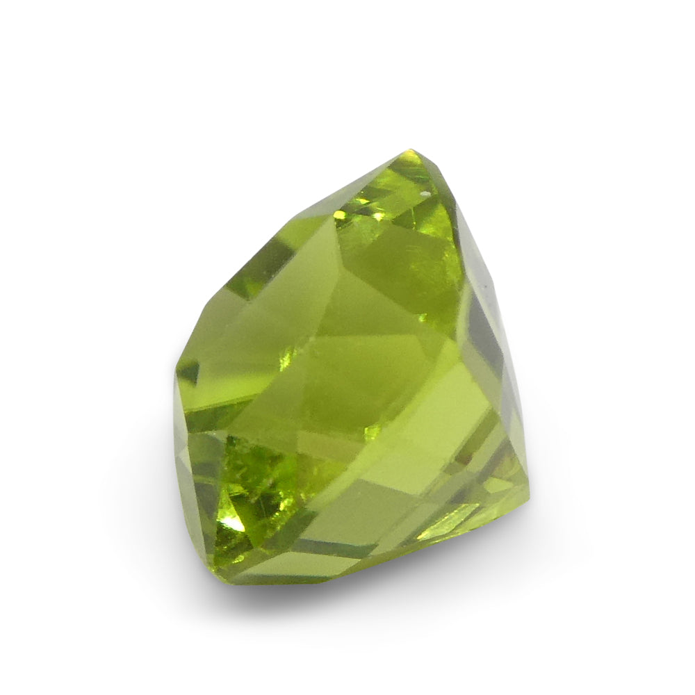 2.38ct Cushion Yellowish Green Peridot from Sapat Gali, Pakistan - Skyjems Wholesale Gemstones