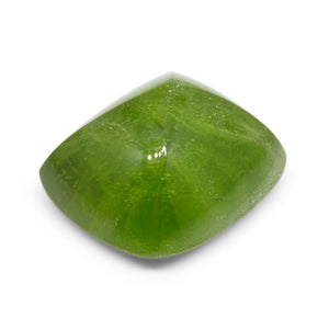 76.85ct Cushion Sugarloaf Cabochon Yellow-Green Peridot from Sapat Gali, Pakistan - Skyjems Wholesale Gemstones