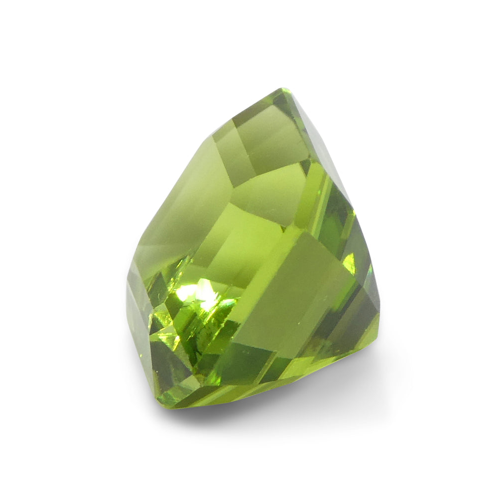 6.16ct Emerald Cut Yellowish Green Peridot from Sapat Gali, Pakistan - Skyjems Wholesale Gemstones