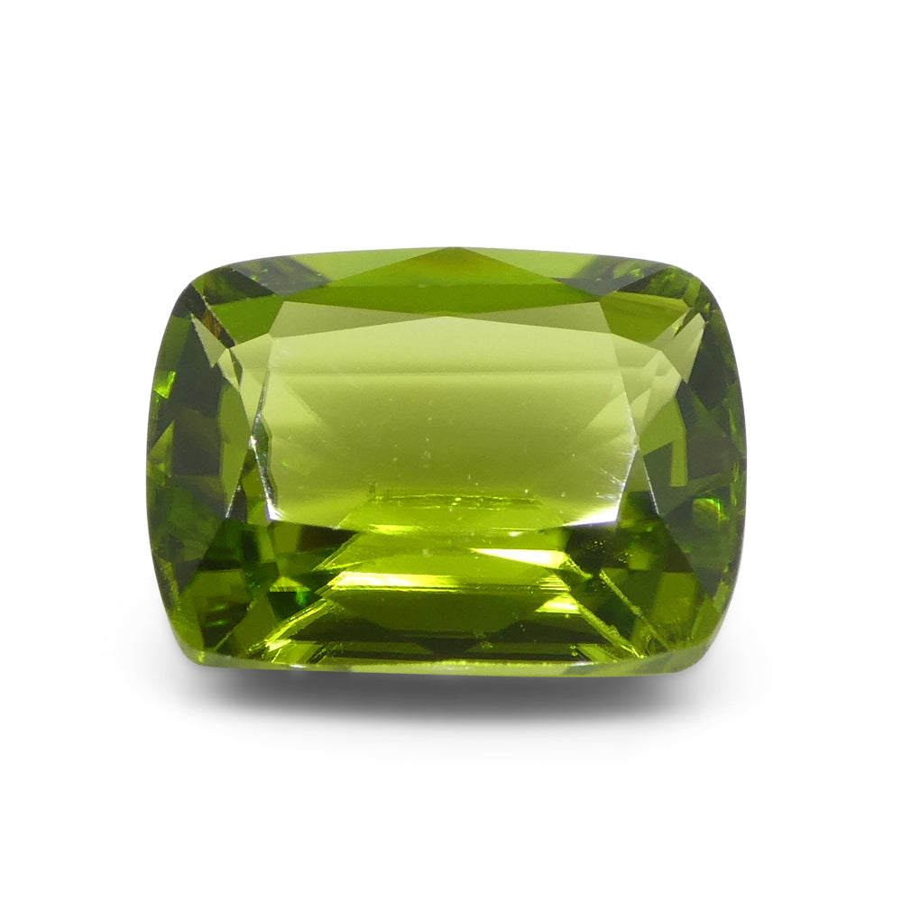 4.95ct Rectangular Cushion Yellowish Green Peridot from Sapat Gali, Pakistan - Skyjems Wholesale Gemstones