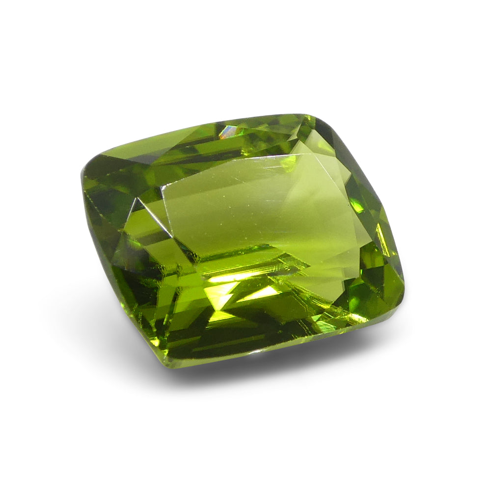 4.95ct Rectangular Cushion Yellowish Green Peridot from Sapat Gali, Pakistan - Skyjems Wholesale Gemstones