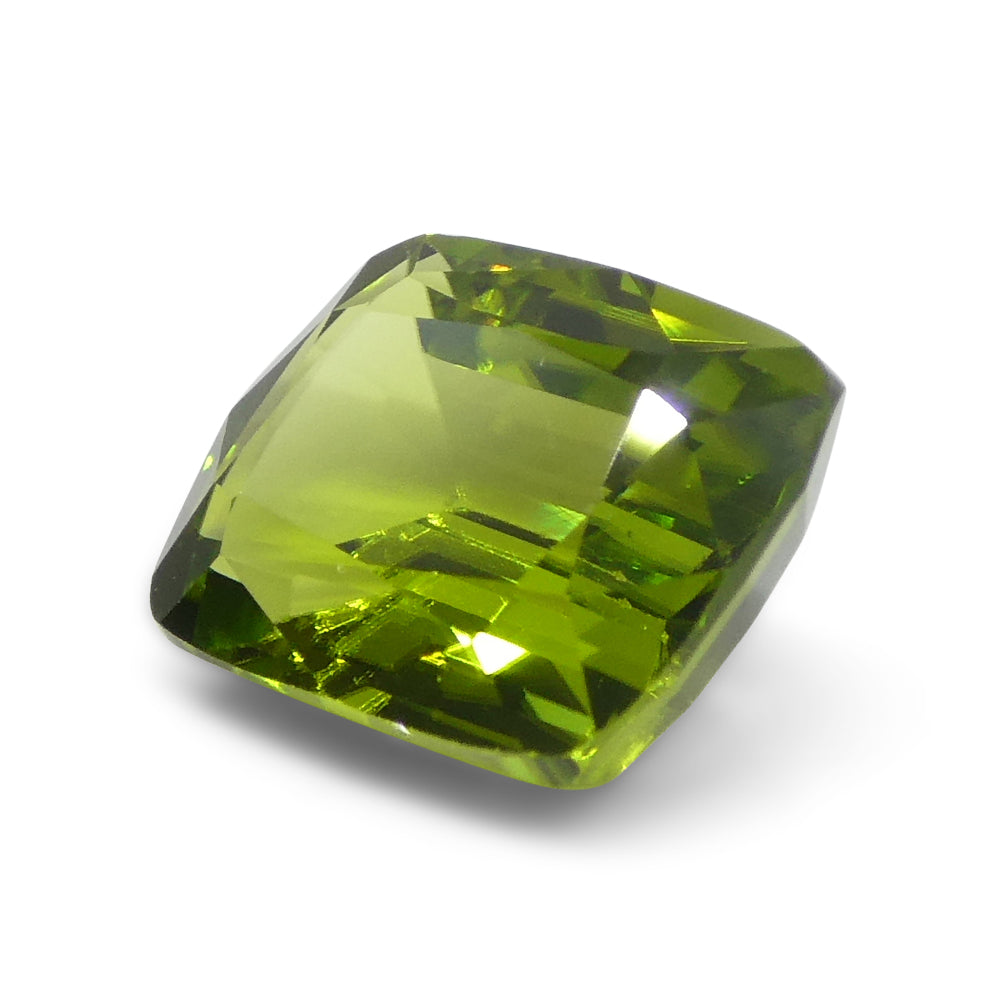 4.95ct Rectangular Cushion Yellowish Green Peridot from Sapat Gali, Pakistan - Skyjems Wholesale Gemstones