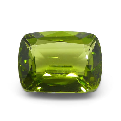 4.95ct Rectangular Cushion Yellowish Green Peridot from Sapat Gali, Pakistan - Skyjems Wholesale Gemstones
