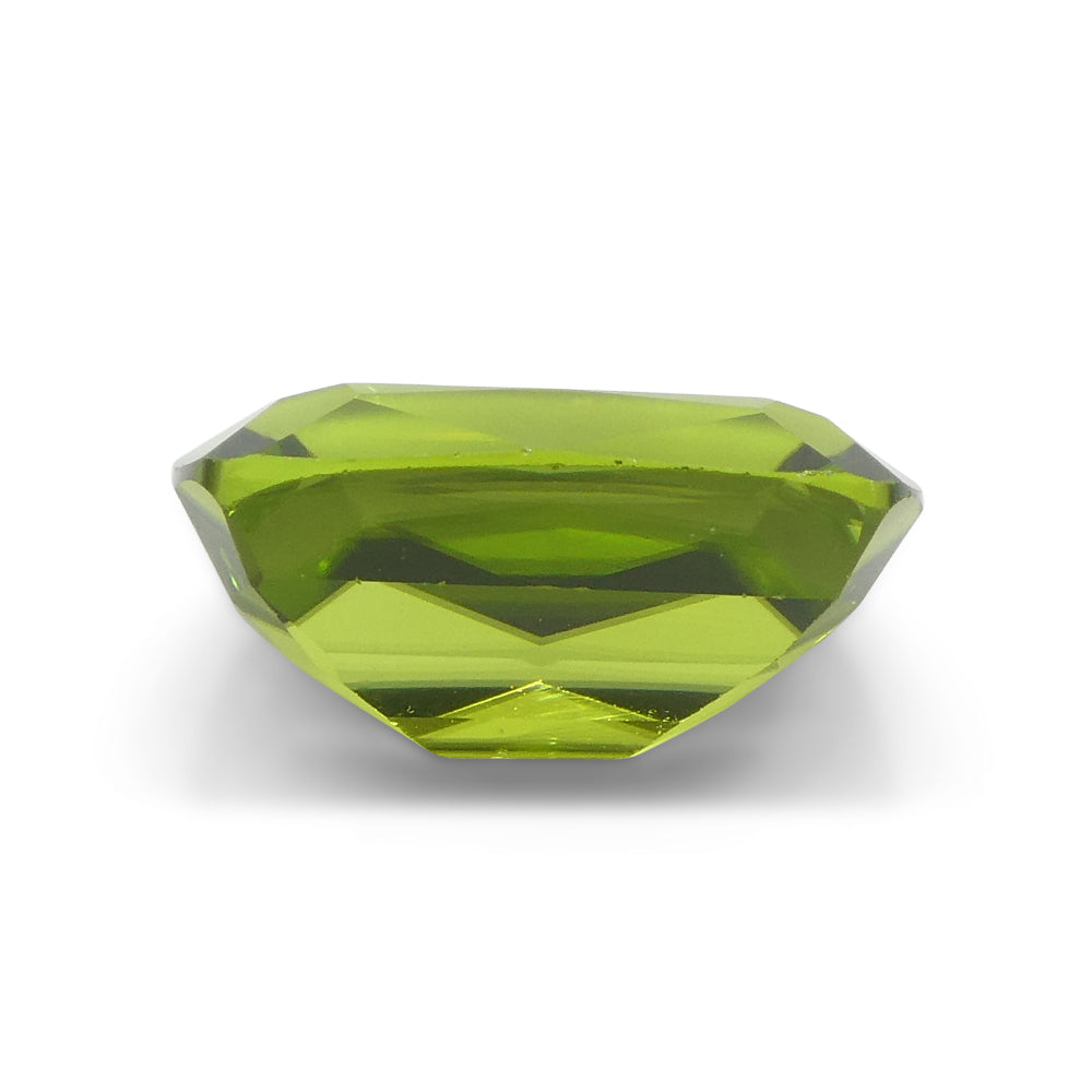 4.95ct Rectangular Cushion Yellowish Green Peridot from Sapat Gali, Pakistan - Skyjems Wholesale Gemstones