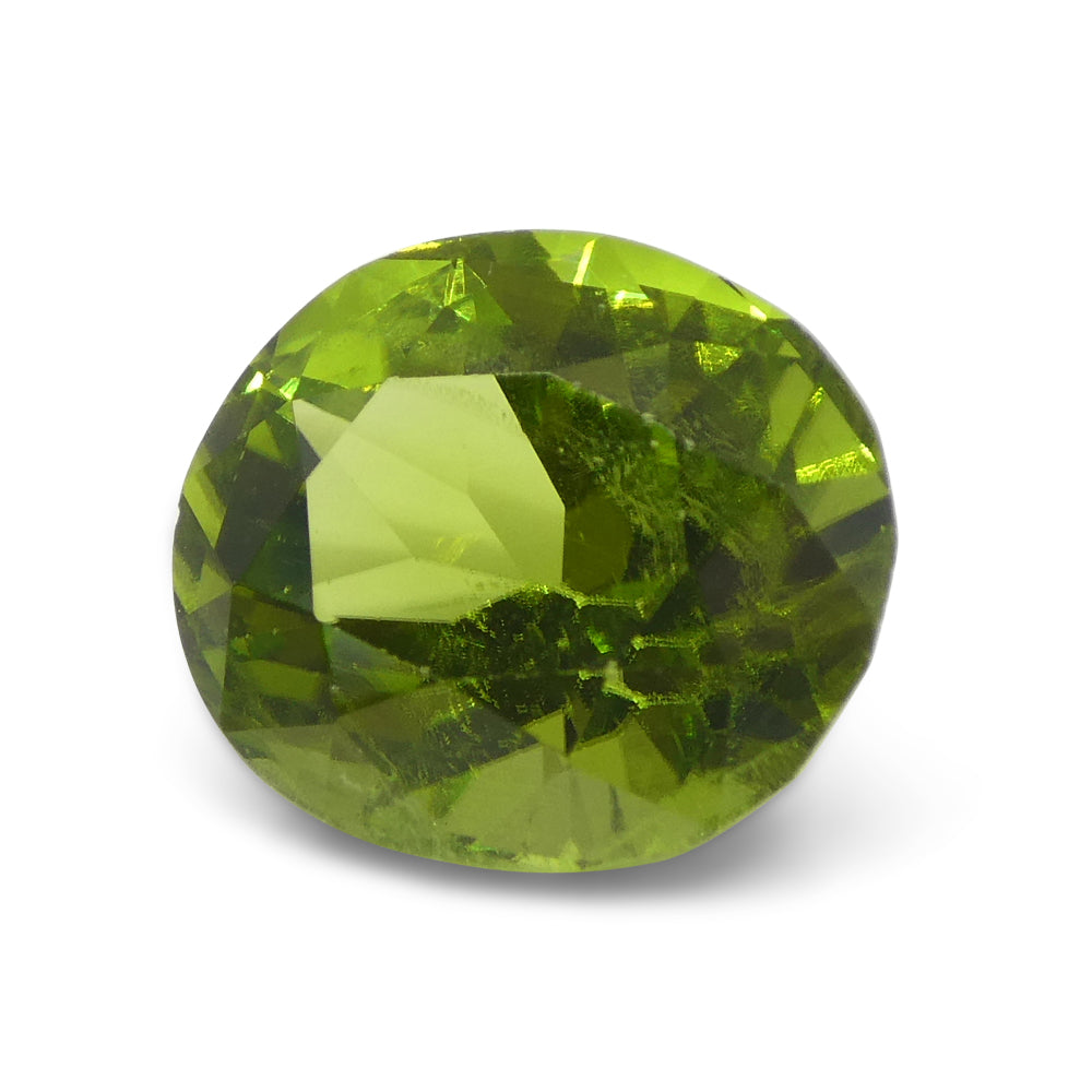 5.69ct Oval Yellowish Green Peridot from Sapat Gali, Pakistan - Skyjems Wholesale Gemstones