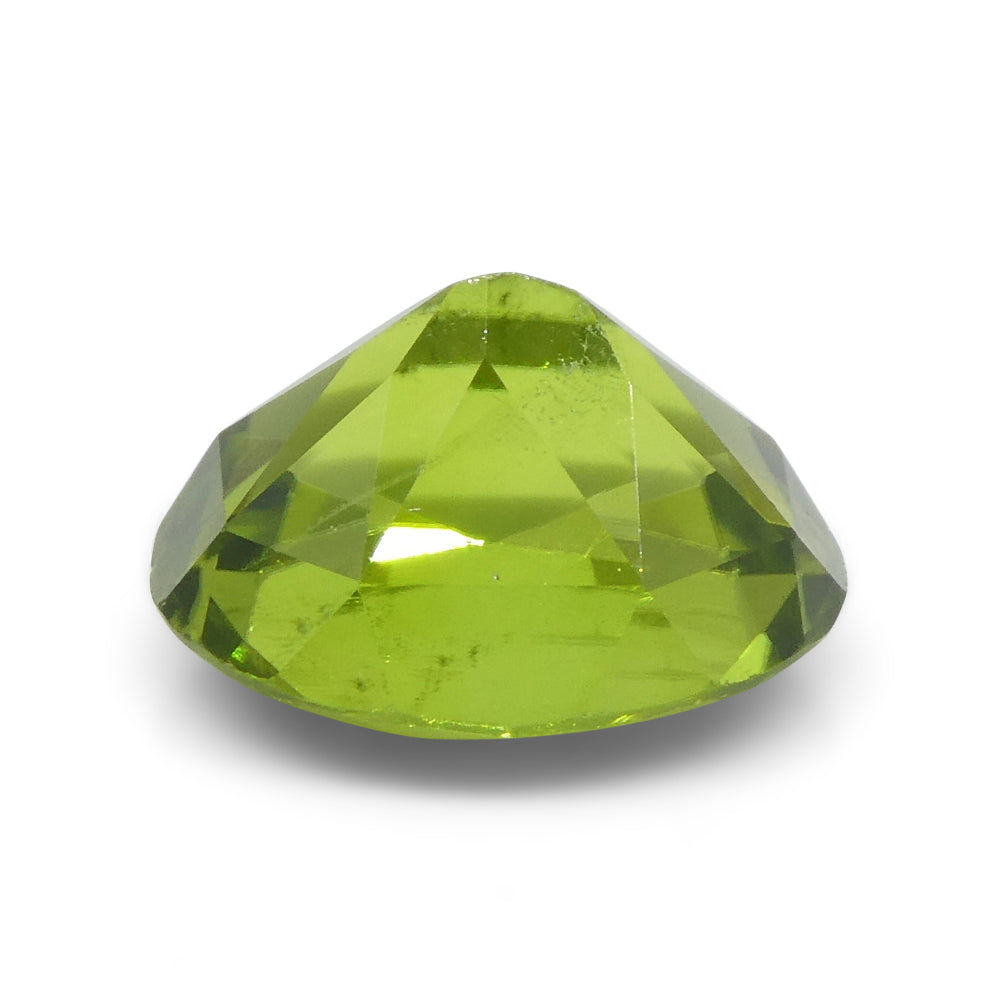 5.69ct Oval Yellowish Green Peridot from Sapat Gali, Pakistan - Skyjems Wholesale Gemstones