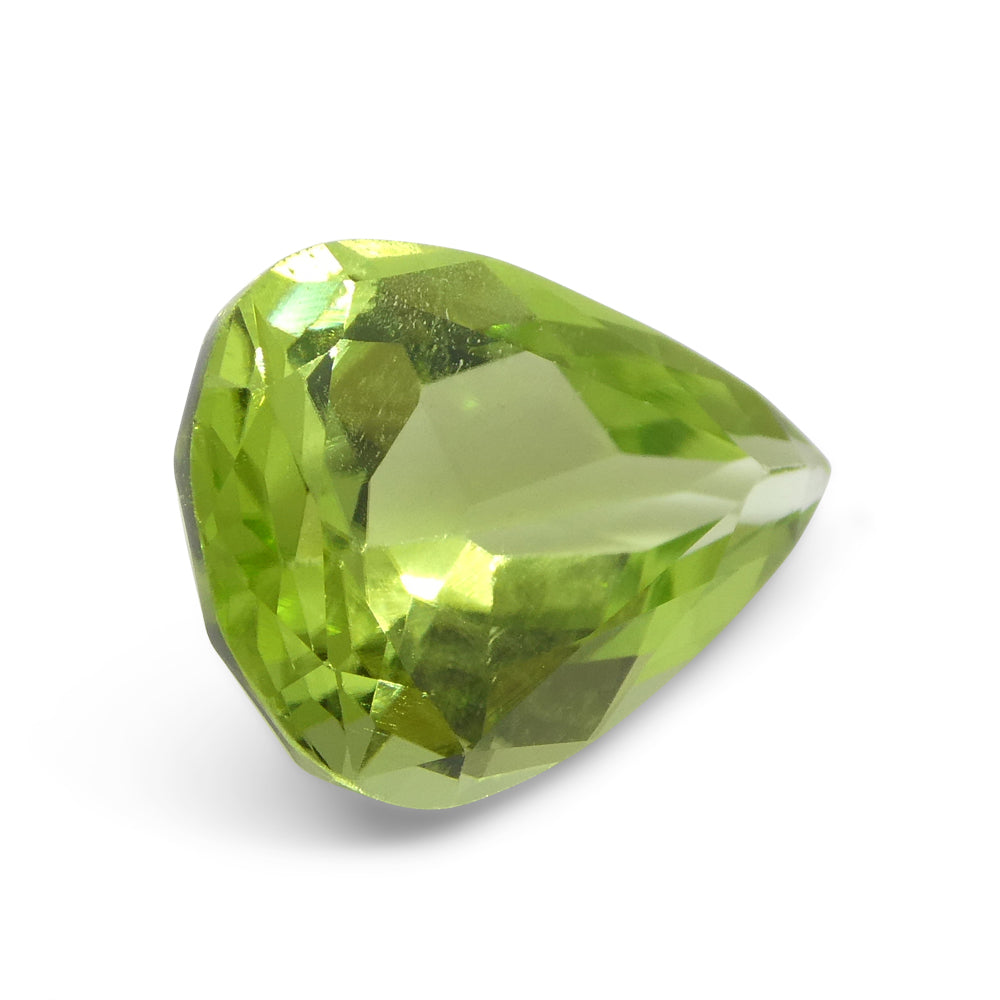 5.9ct Pear Yellow-Green Peridot from Sapat Gali, Pakistan - Skyjems Wholesale Gemstones