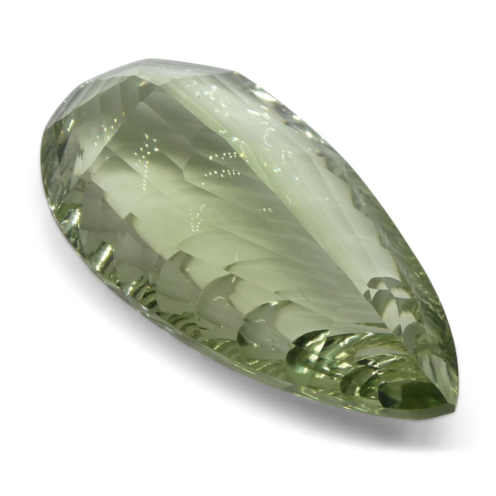 44.59ct Pear Prasiolite Fantasy/Fancy Cut - Skyjems Wholesale Gemstones