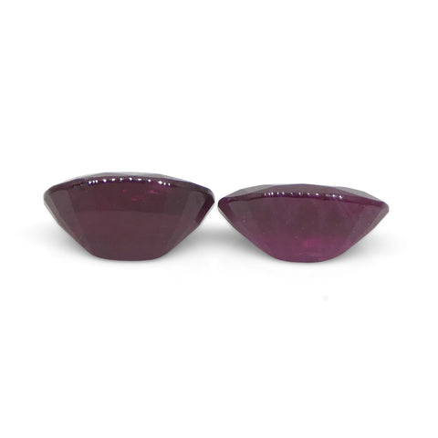 1.17ct Pair Oval Red Ruby from Mozambique