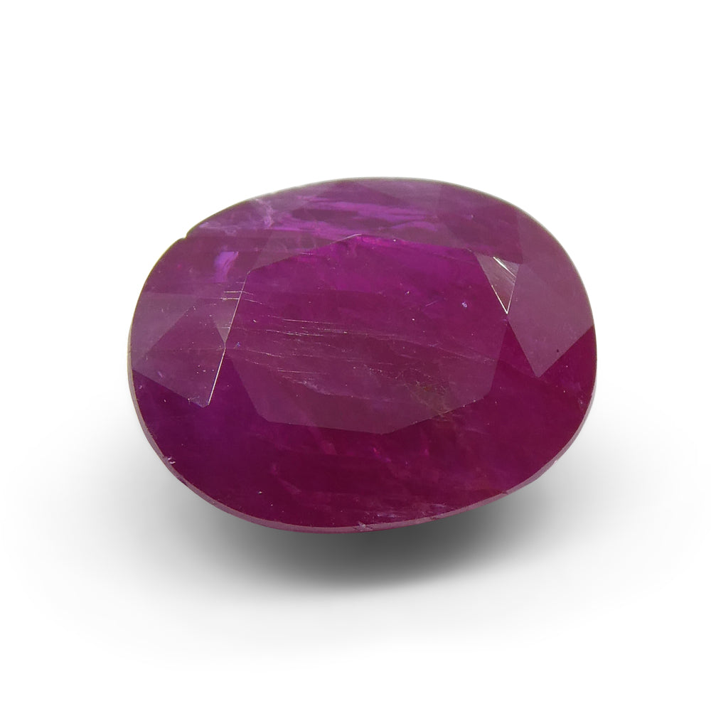 4.21ct Oval Red Ruby from Vietnam - Skyjems Wholesale Gemstones