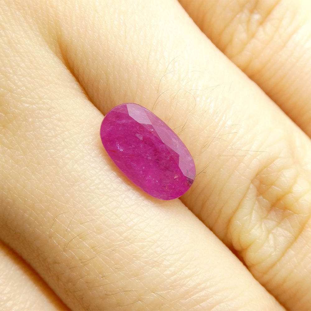 2.7ct Oval Red Ruby from Vietnam - Skyjems Wholesale Gemstones