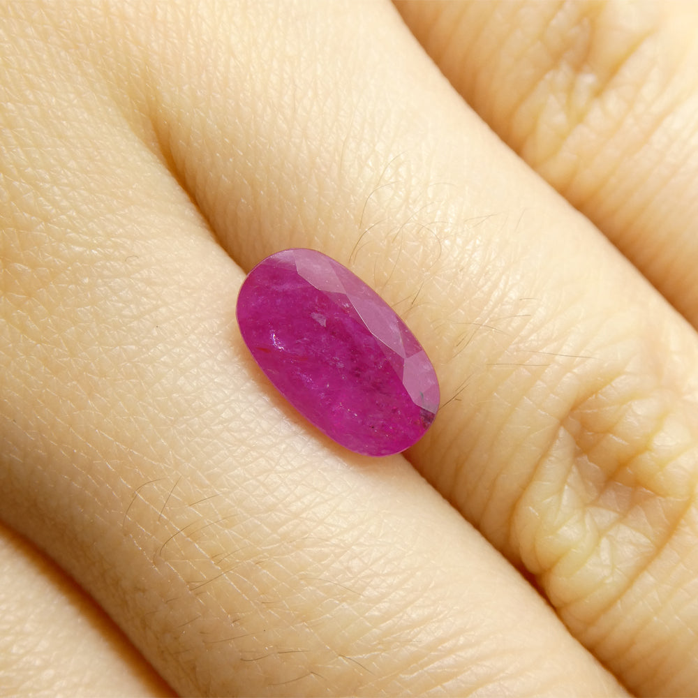 2.7ct Oval Red Ruby from Vietnam - Skyjems Wholesale Gemstones