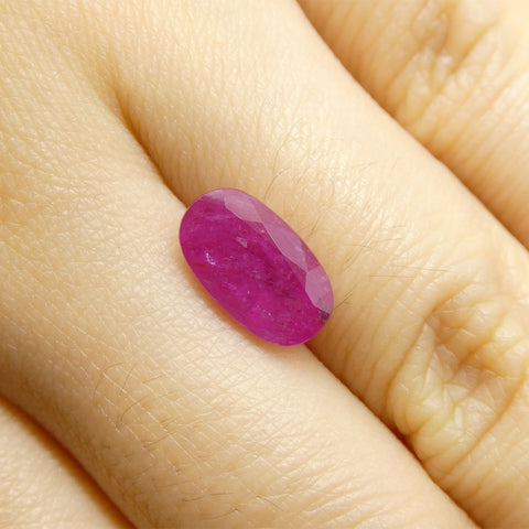 2.7ct Oval Red Ruby from Vietnam