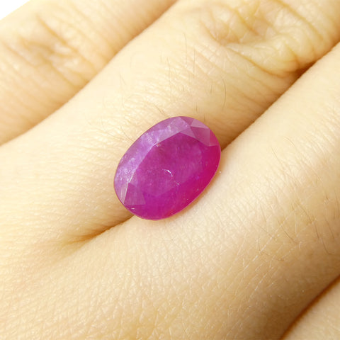2.63ct Oval Red Ruby from Vietnam