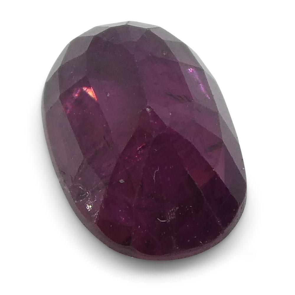 0.98 ct Oval Red Ruby from Thailand, precision-cut single gemstone by SkyJems Canadian gem specialists since 1967
